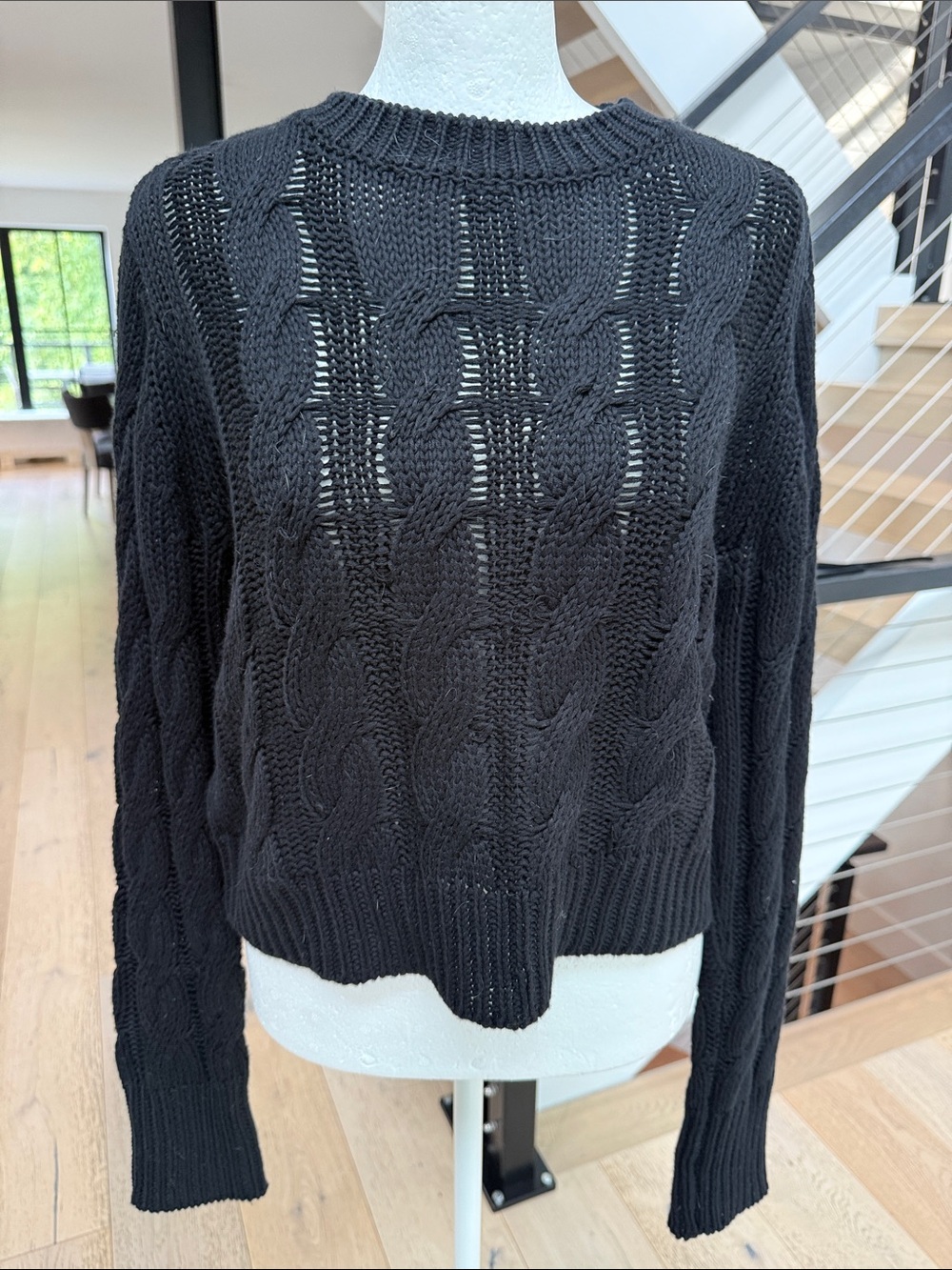 Sablyn Tristan Crewneck Cable Pullover